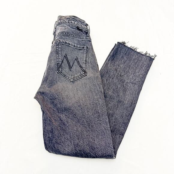 Mother High Waisted Rascal Ankle Step Fray Roadtrip Renegade Denim Jeans Size 25 - Picture 10 of 10